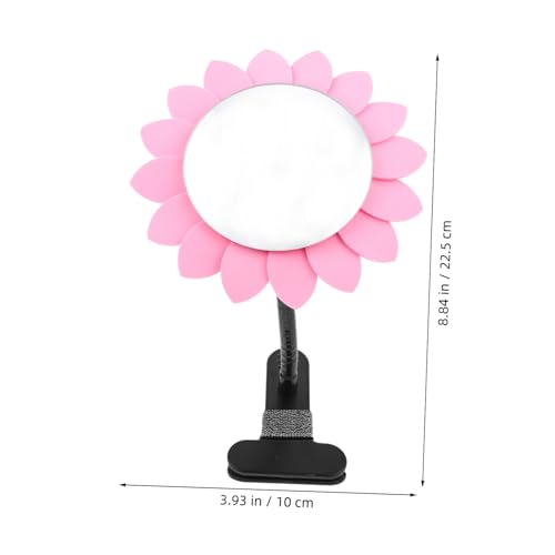 Miroir de maquillage compact rose avec système anti-espionnage intégré - 3