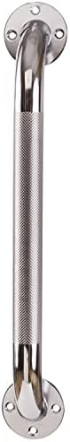 DMI Textured Grab Bars, Shower Toilet Tub Rail for Handicap & Elderly, Perfect for Bathroom Safety, Rust-Resistant Steel, Silver, Chrome, 24", FSA & HSA Eligible
