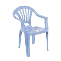 YöL Blue Children's Plastic Dining Chairs - Picnic Indoor Outdoor Summer Kids Garden