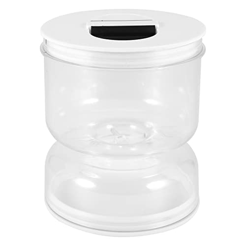 Qeunrtiy Tarro de Reloj de para Pepinillos y Aceitunas, Tarro de Pepinillos Separado de HúMedo y Seco, Tarro de Pepinillos Colador, Separador