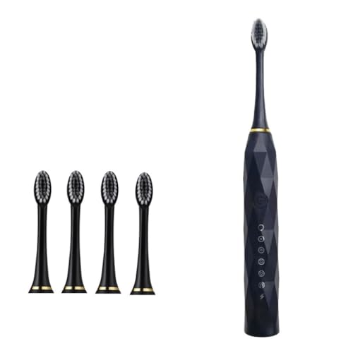 Couple Electric Toothbrush Rechargeable Adult and Children Soft Hair Brush Home Portable Toothbrush(C)