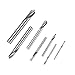ACAGALA 7pcs M42 HSS High Speed Steel Cobalt Spotting Drill Bits Set Round Shank 90 Degree Drilling Chamfering Tool