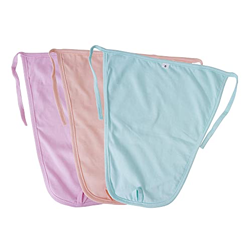 Image of New Born Baby Cotton Nappy Tying Langot Washable and Reusable Plain Solid Cloth diaper /U Shaped /For Baby Boys and Baby Girls - Pack of 5 (Small) (Multicolor)