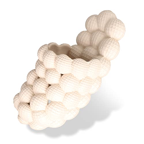 Lychee Bubble Pillow Slides for Women Cloud Cushion Bath Shower Sandals Indoor Outdoor Spa Massage Slippers Mens Light brown