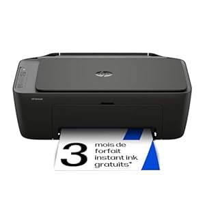 HP DeskJet 2920, 89F97B, Imprimante Multifonction, Jet d’Encre A4 Couleur, Recto/Verso Manuel, 7,5 ppm, Wi-FI, 3 Mois d&rsquo;InstantInk Inclus, Noire