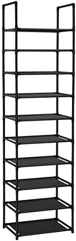 FIDUCIAL HOME 10 Tiers Shoe Rack 20-25 Pairs Sturdy Shoe Shelf