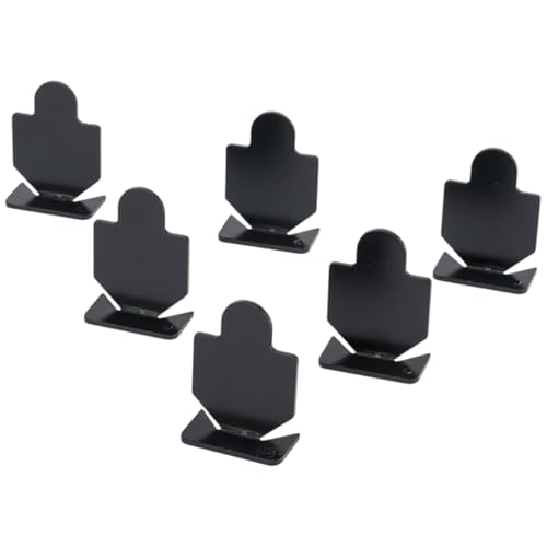 Pack de 6 Siluetas metálicas para Tiro con Aire comprimido – Acero Resistente Tipo Popper – Objetivos abatibles con Sonido metálico al Impacto – válidas para balines y Bolas de Acero