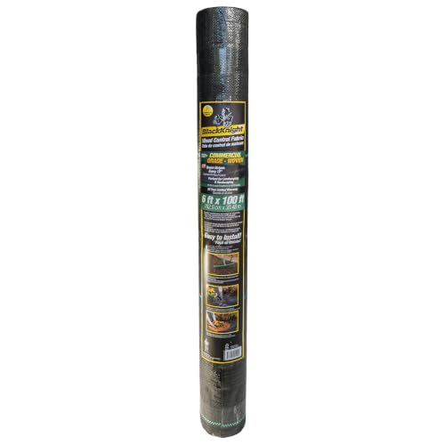 BlackKnight 6x100 Weed Barrier Landscape Fabric, Woven Geotextile by BLACKKNIGHT WEED CONTROL - Used condition - Image 8