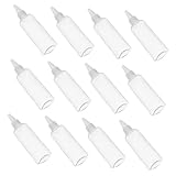 Beavorty 12 Stück Teiliges Pet Squeeze Bottle Transparent Nachfüllbare Reiseflaschen mit Präzisions-spitzdüse Auslaufsicher für Kosmetik Basteln Haarfärbung Flüssigkeiten
