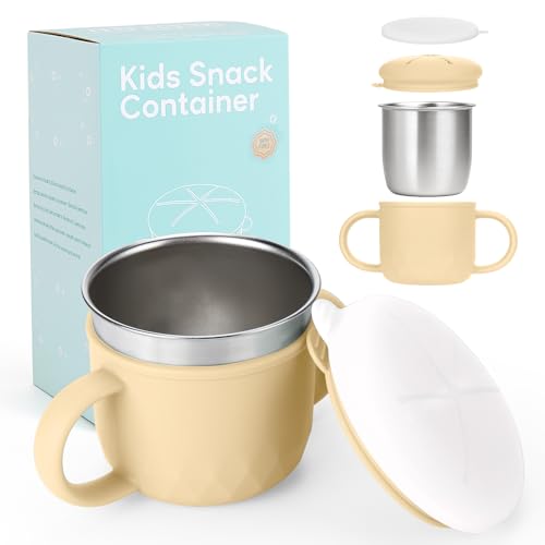 Image of Mity rain Stainless Steel Snack Containers, 4-in-1 Spill Proof
