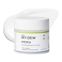DearMYDEW HYCICA Soothing Balance Cream Moisturizer | Calming Hydration Barrier Care for Sensitive Skin, Centella, Ultra-Low Molecular Hyaluronic Acid, Vegan Fragrance-Free Korean Skincare, 2.70 fl oz