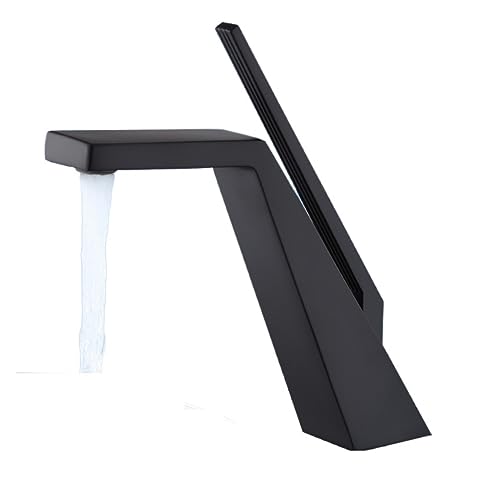 Robinet de lavabo de salle de bain pour vasque moderne mitigeur froids et chauds - 2
