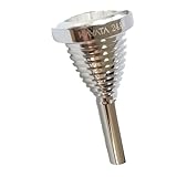 KAYATA 24AW Thick Silver-Plated Tuba Mouthpiece, Easy Play & Rich Sound, Fits Tuba and Sousaphone – Perfect...