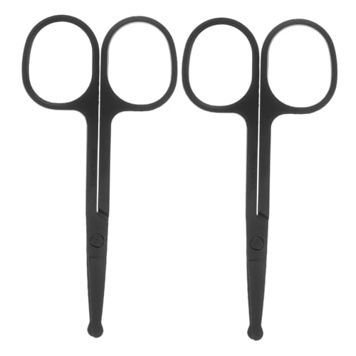 HAPINARY 2pezzi Forbici Per Baffi in Acciaio Inossidabile Piccole Forbici Per Capelli Per Rifinire i Filamenti Del Naso Sopracciglia e Barba Utilizzabili e Pratici Non Arrugginiscono Facilm