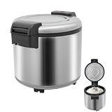 120 Cup Commercial Rice Warmer Electric Non-Stick Pot Adjustable Temperature Soup Warmers Sushi Rice Warmer for Restaurant Party Family, Warm Function Only, NOT Cooker (Type B, 24.3QT)