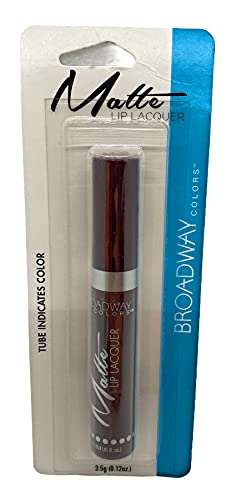 (1) .3 oz 9ml Broadway Colors Matte Lip Lacquer color 01 Electric Shot