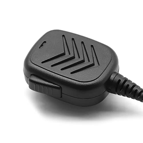 SUNDELY® Microphone for Motorola Radio TKLR T9 T82 T92 H2O XT180 EM1000 MR356R MJ270R T5422 T5530 T7000 Walkie Talkie Hand Held Shoulder Lapel Mic 2.5mm 1-pin with Headphone Port & Rotating Back Clip - Image 2