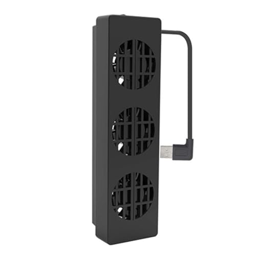 Ya en mundofriki.es: BlesConi Ventilador de refrigeración eficiente para Nintendo Switch, accesorio de ventilación alimentado por USB, 13 x 16 x 4 cm, negro, material ABS