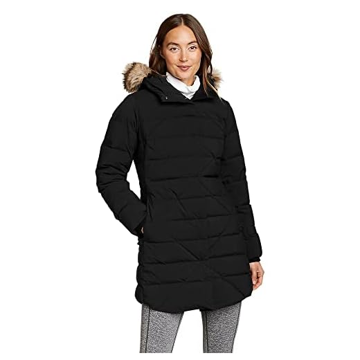Eddie Bauer Women's Sun Valley Frost Down Parka, Black, Medium