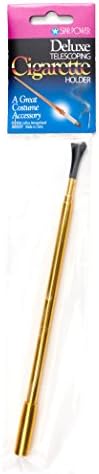 Loftus International Deluxe Telescoping Cigarette Holder Costume Accessory Gold 17.5" L Novelty Item image 3