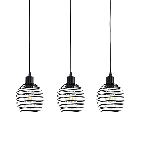 Pendentif lumineux noir cylindrique en métal pour éclairage suspendu design de restaurant