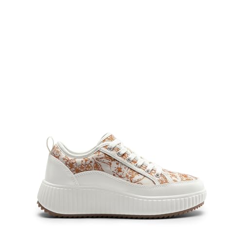 Image of DREAM PAIRS Women Platform Chunky Lightweight Comfortable Casual Lace Up Sky Walking Fashion Sneakers