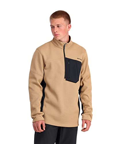 Image of Spyder Men's Bandit Hybrid 1 /2 Zip Fleece Ski Mid Layer Sweater Jacket