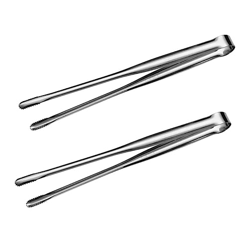 Alipis 2 Piezas Pinzas Para Barbacoa De Estilo Japonés De Acero Inoxidable Pinzas Para Alimentos Bistec Para Carne Asados