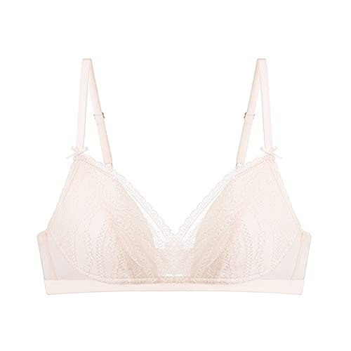 Soutien-gorge minimiseur rose nacré 200F en dentelle sans armature