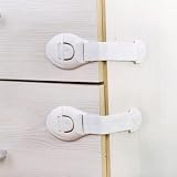 Child Safety Strap Locks for Cabinet, Refrigerator, Oven, Toilet, Drawer, Trash can etc, Adjustable