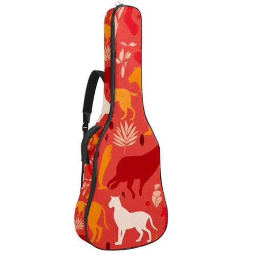 Housse guitare acoustique pour voyager à pied ou en transport en commun