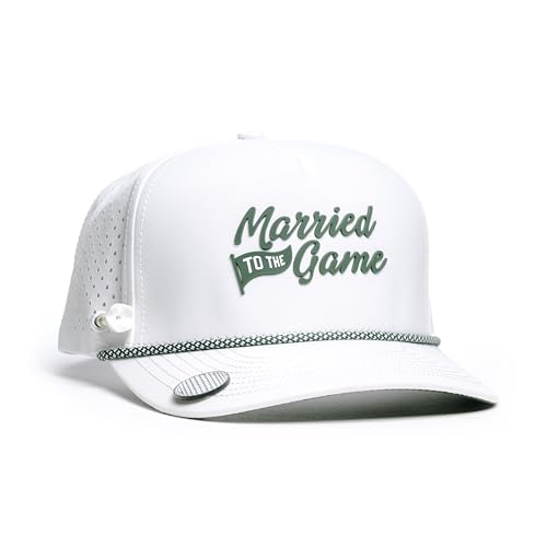 Image of BRIMZ Golf Performance Hat - Tee Holder & Magnetic Brim - Breathable Sweat & Water Resistant Golfing Snapback Cap