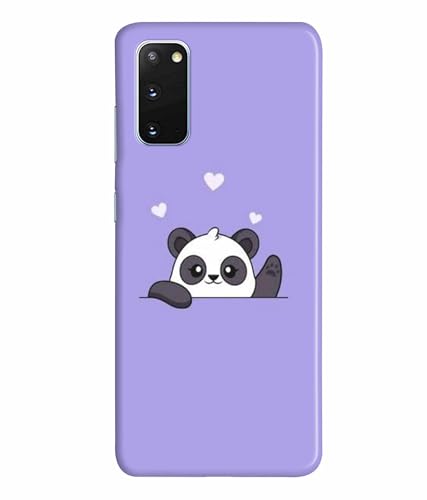 Image of Printed Hard Back Case Cover & Compatible for Samsung Galaxy S20 | Cute Panda Art (Multicolor) - D1182