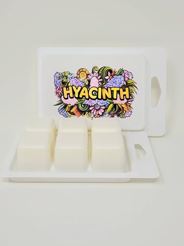 Hyacinth Scented Candle Melts ~ All Natural Premium Soy Wax ~ High Fragrance Concentration ~ 1 Package ~ 6 Melts ~ S&M Candle Factory (Hyacinth)