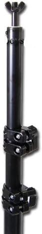 CowboyStudio Photography/Video Triple Lighting Light Kit with Black, White, and Green 10' x 20' Muslin Backdrops and Heavy Duty Background Support Kit