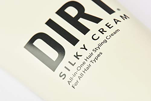 Dirt Silky Cream - Vegan Hair Styling Cream - Multi-Use Treatment - 4 Oz - Thermal Protection, Conditioning, Volume, Anti-Frizz, Safe For Color Treated Hair- Unisex Product For Men And Women #TOP4