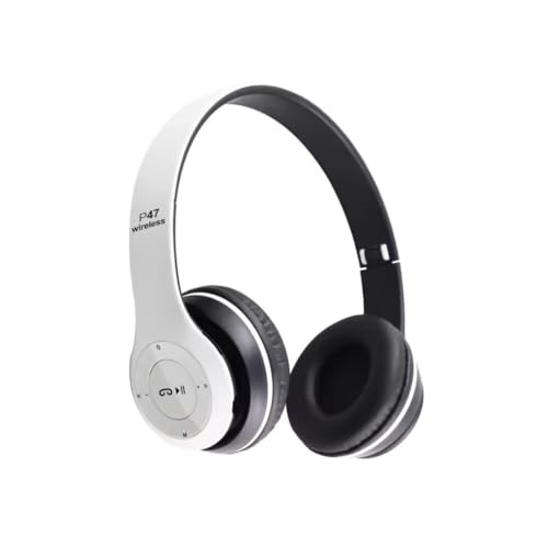 Image of icall P47 Gaming Over Ear Bluetooth Headphones Wireless with Mic (White)
