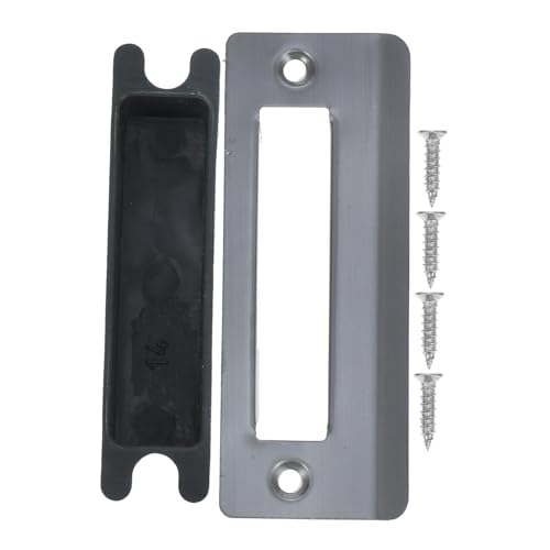 Gadpiparty Plaque De Verrouillage De Porte Acier Inoxydable Kit De Réparation De Gâche Rallonge De Gâche De Porte De Gâches Plaque De Renforcement De Loquet