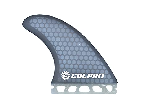 Culprit Surf C3 High Peformance RTM Honeycomb Futures Style Thruster Fins - Black