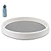 Estante giratorio para especias de cocina, organizador de armario, estante para mesa giratoria para despensa, nevera y baño (25 cm)