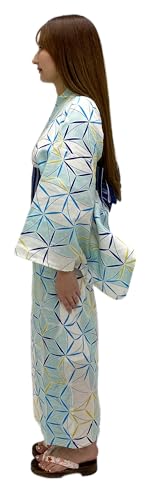Dita ENSHU Women's Traditional Easy Wearing Kawaii Yukata Robe(Japanese Casual Kimono) Full Set 42