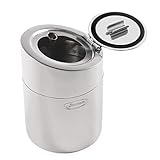 Tamaño portátil: apto para la mayoría de los portavasos de coche. Diámetro: 7,6 cm, altura: 11 cm. Fácil de transportar.