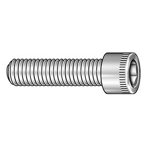 Unbrako 1115710 Alloy Steel Socket Cap Screw, Black Oxide Finish, Knurled Socket Cap Head, Hex Socket Drive, Meets ASME B18.3, Right Hand Threads, 3/8"-16 Thread Size, 1-1/2" Length, Fully T...