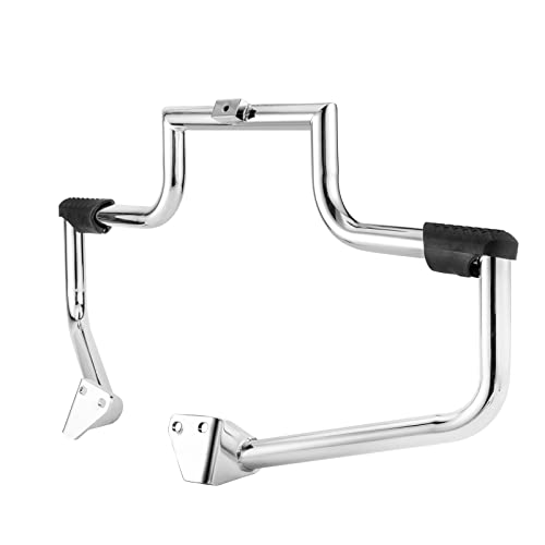 Wsays Front Crash Bar Highway Engine Guard Compatible with Harley Dyna Street Bob Fat Bob Low Rider Super Wide Glide Switchback 2006-2017, Chrome