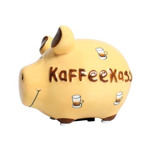 KCG Keramik Sparschwein KAFFEEKASSE ca. 12.5 cm x 9cm