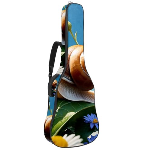 Grand étui pour guitare acoustique de 101,6 cm rembourré multicolore à fleurs