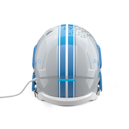 Image of NFL Echo Dot Bundle: Includes Echo Dot | Glacier White and Limited-Edition NFL Helmet Stand | Detroit Lions