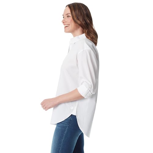 Image of Gloria Vanderbilt Women's Amanda Oversized Button Down Shirt with Roll-tab Sleeves
