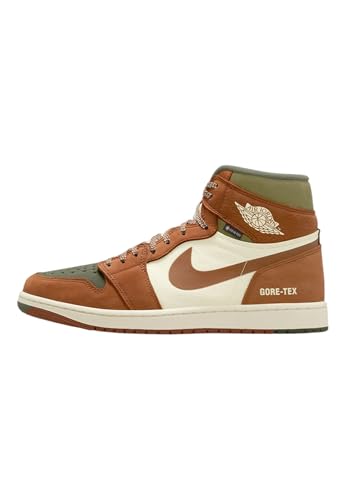 NIKE Air Jordan 1 Element Men's Shoes (DB2889-102, Legend Sand/Medium Olive/University Red) Size 9.5