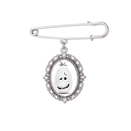 Broche drôle œuf coloré à offrir comme cadeau original pour les fêtes de Pâques